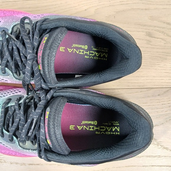 Under Armour HOVR Machina 3 Sneakers Men 11.5 Pink Green Mesh Running Athletic main image 5